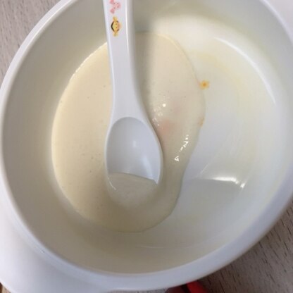 豆腐を初めて食べさせるため、レシピを検索して
参考にさせていただきました。